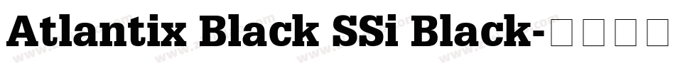 Atlantix Black SSi Black字体转换